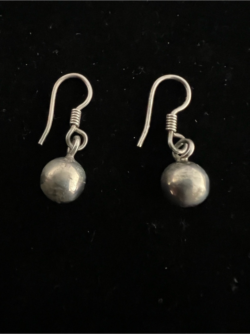 925 STERLING SILVER DANGLE BALL EARRINGS